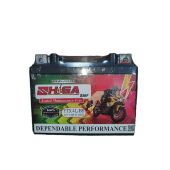 Battery Shiga Sealed Maintenance Free 12V x 4Amp YTX4L-BS Powder Battery Price in Bangladesh ...